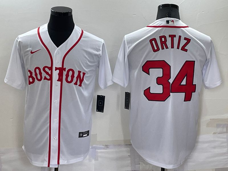 Men Boston Red Sox #34 Ortiz White Game 2022 Nike MLB Jersey->los angeles chargers->NFL Jersey